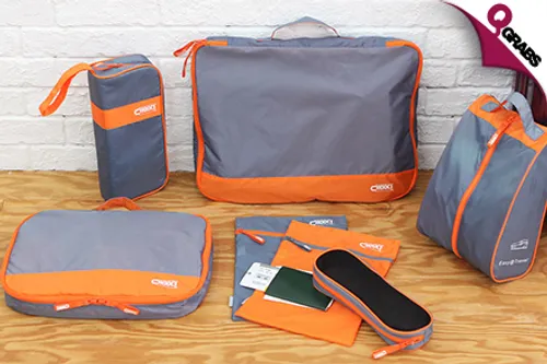 From QR69, Vacation Like a Pro with a 7-Piece Travel Organizer - Choose from 3 Colorful Sets! (Up to QR297 Value)